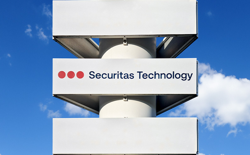 Bild av en skylt för Securitas Technology.